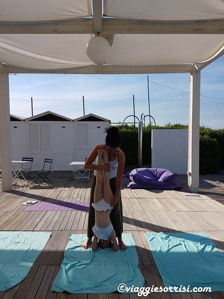 yoga spiaggia bellaria