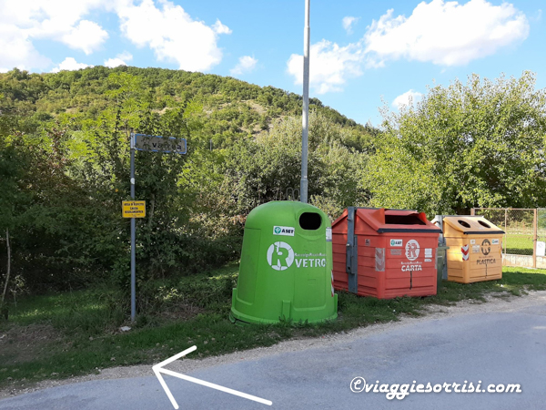sentiero per la cascata di valrea