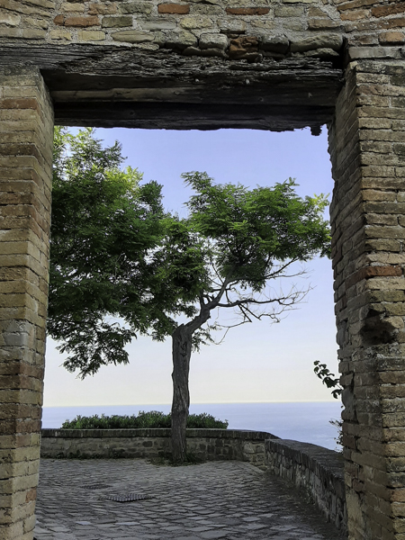 fiorenzuola di focara affaccio sul mare