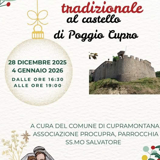 presepe vivente poggio cupro