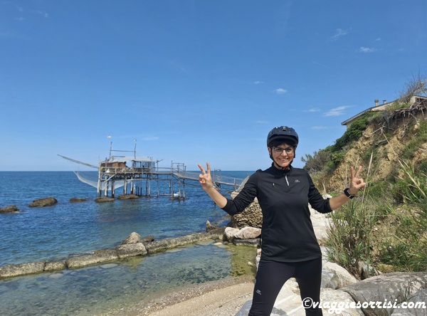 via verde dei trabocchi in bici trabocco